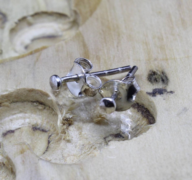 Sterling silver hammer tone stud earrings